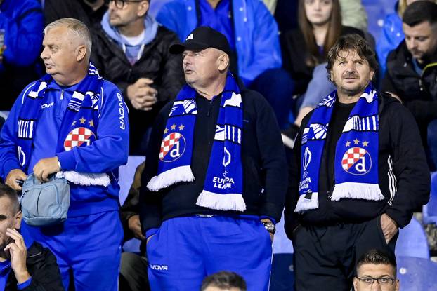 Zagreb: Navijači na utakmici 1. kola Europske lige između Dinama i Fenerbahcea