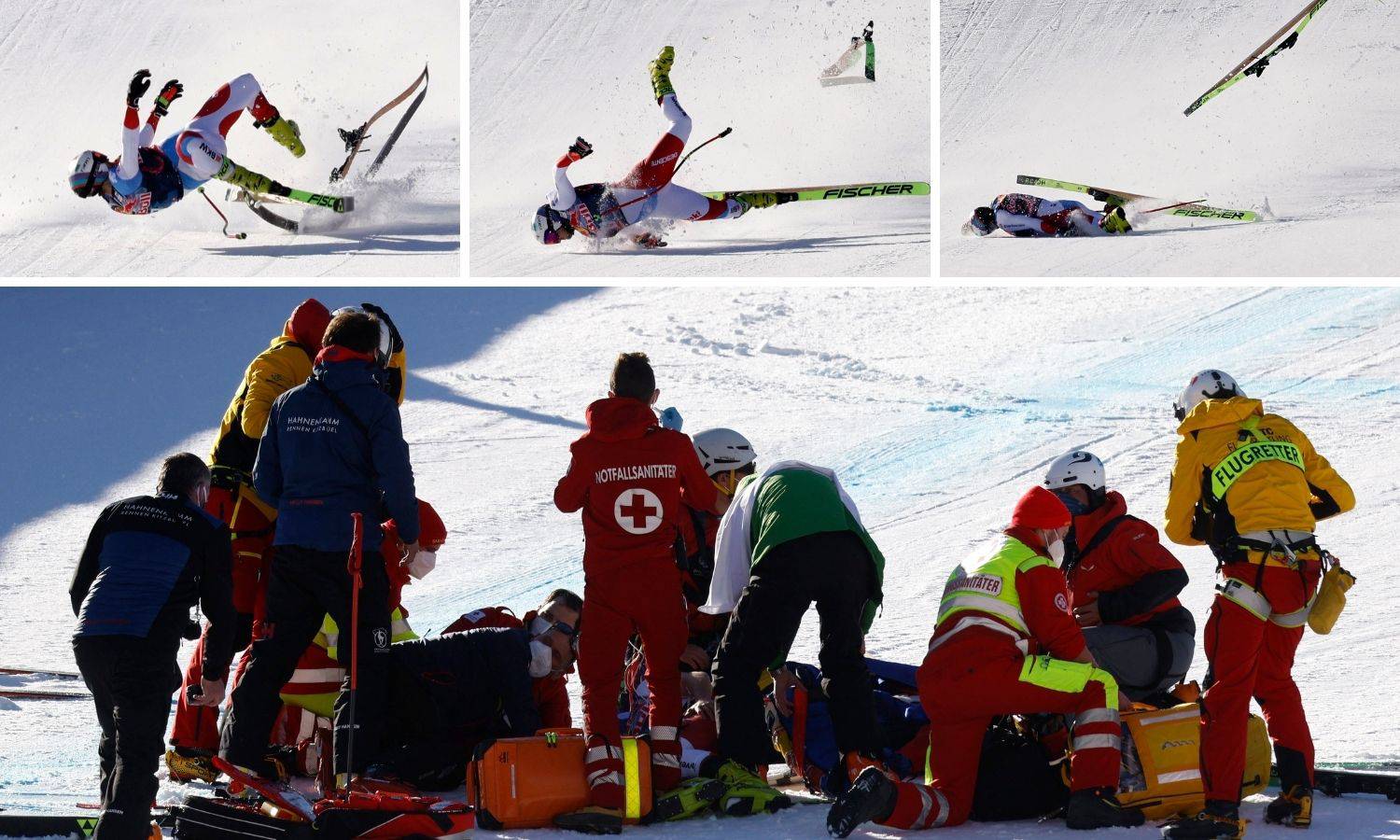 Užas u Kitzbühelu: Razbio se pred ciljem jureći više od 140 km/h i ostao nepomično ležati