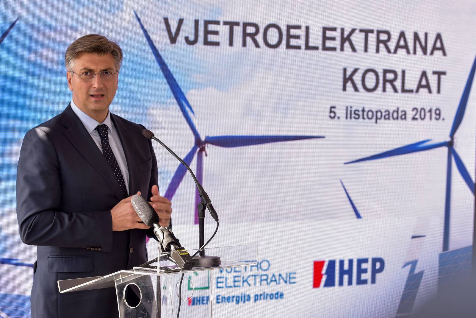 Benkovac: Premijer Andrej PlenkoviÄ posjetio je gradiliÅ¡te vjetroelektrane Korlat
