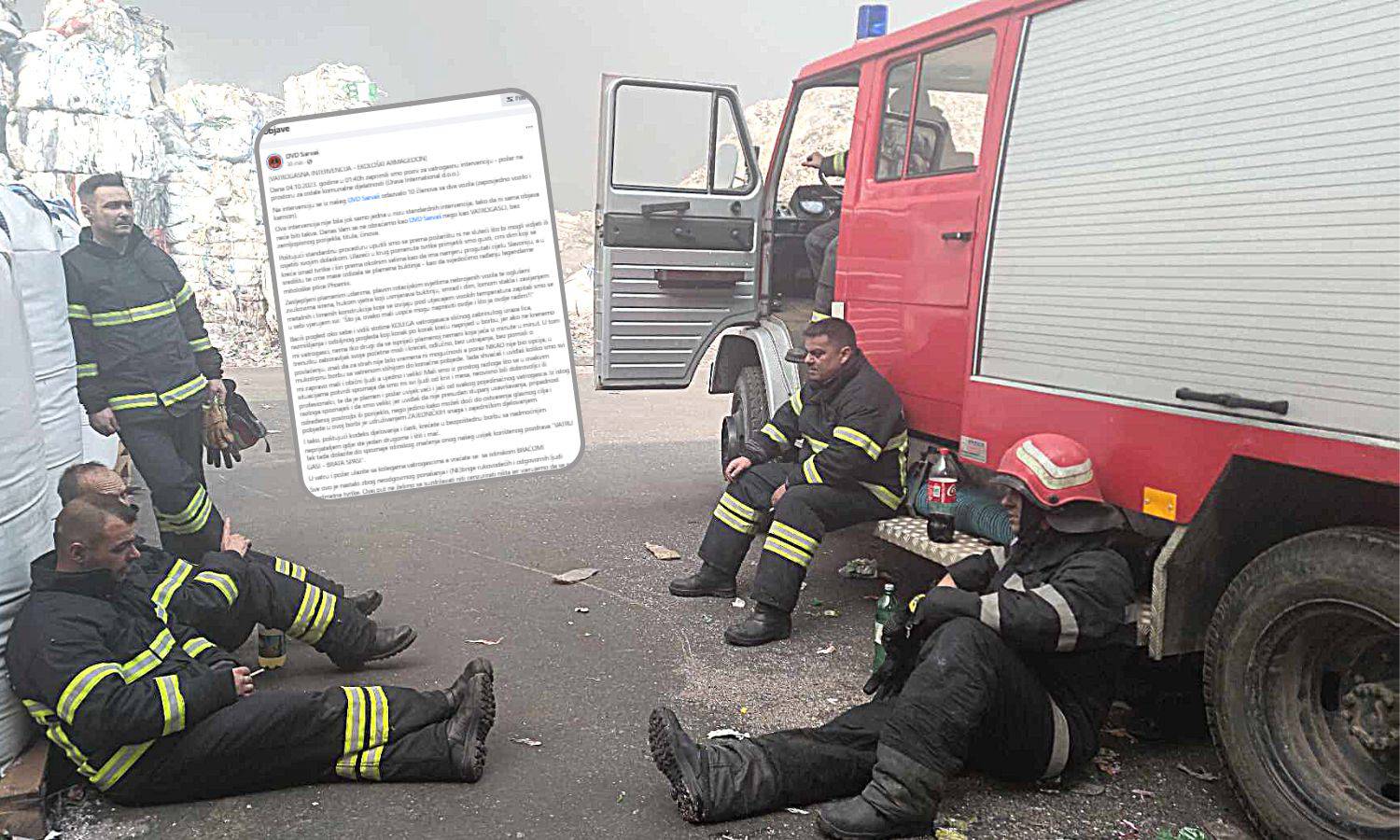 Emotivno pismo vatrogasaca: 'Nije bilo vremena za strah...  Ako ne krenemo mi, tko će?'