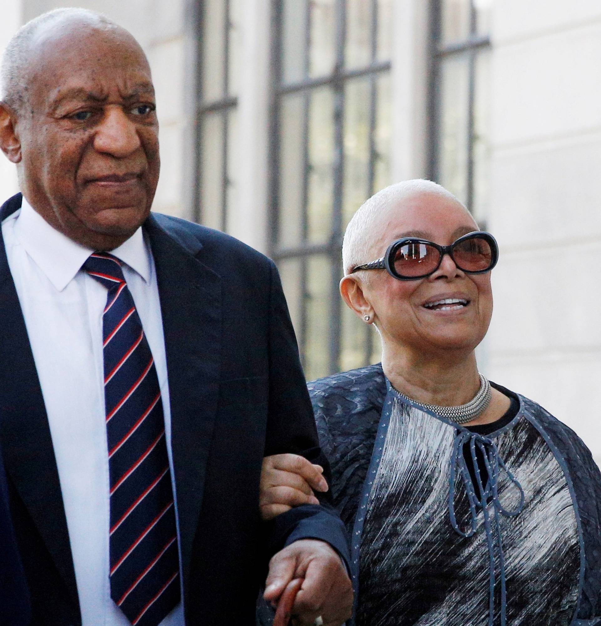 FILE PHOTO: Actor and comedian Bill Cosby arrives with his wife Camille for his sexual assault trial at the Montgomery County Courthouse in Norristown