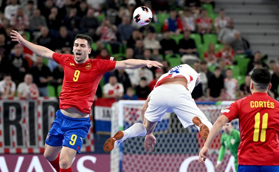 Susret Hrvatske i Španjolske u polufinalu Europskog prvenstva u futsalu