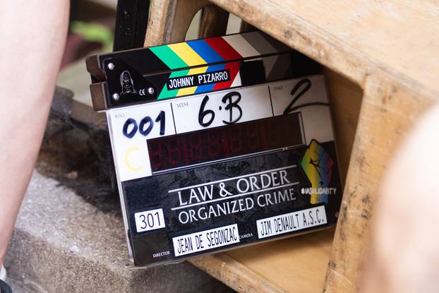 Jeffrey Donovan on the set of "Law & Order: Organized Crime"