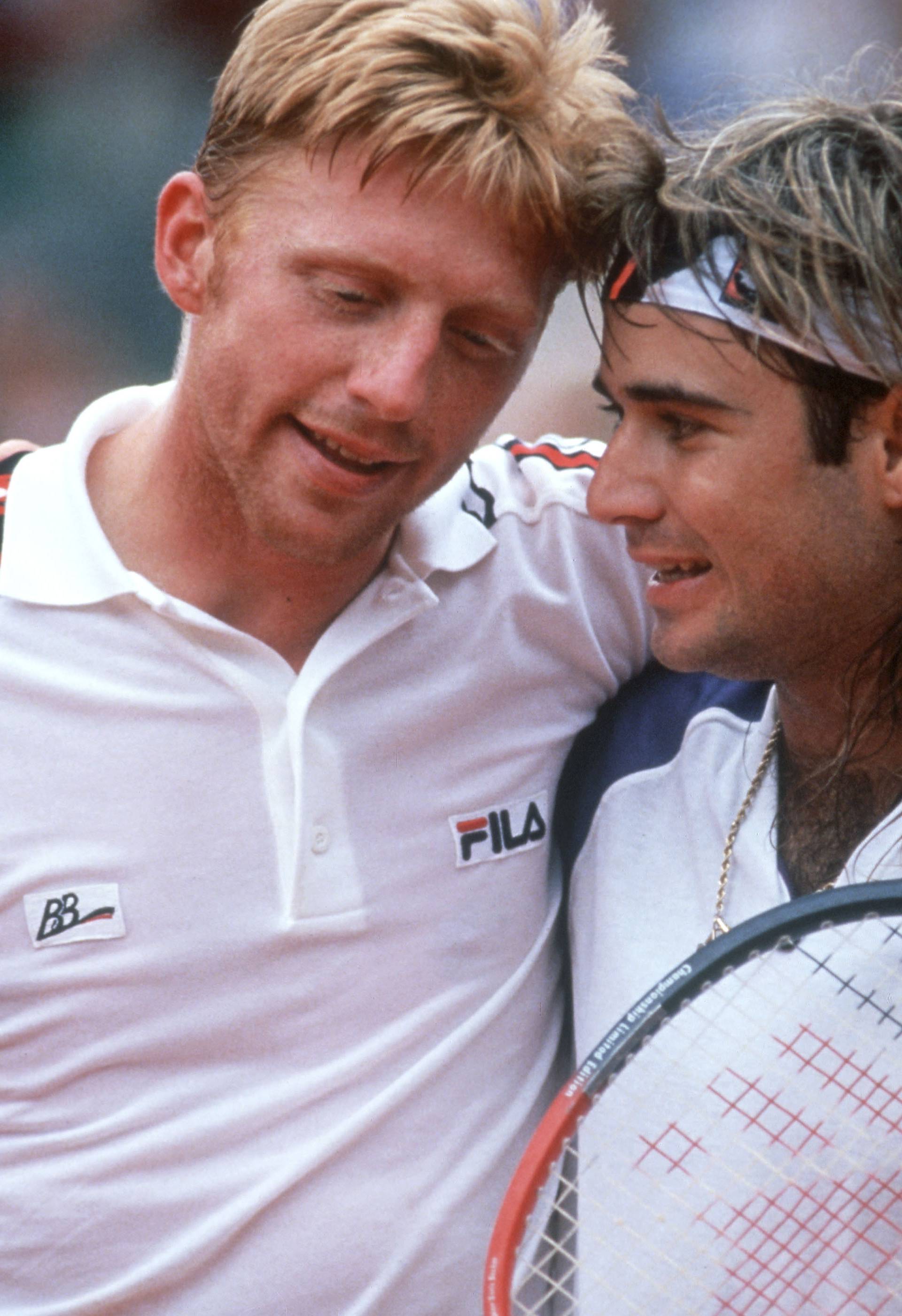French Open 1991 - Becker und Agassi