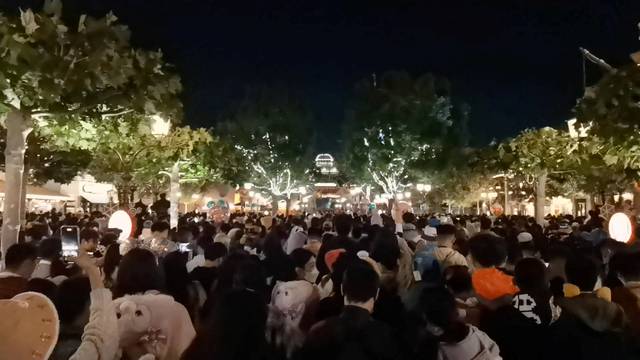 Crowd at Shanghai Disney Resort in Shanghai