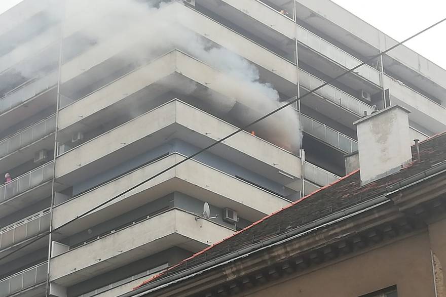 Požar zgrade u Vlaškoj ulici u Zagrebu