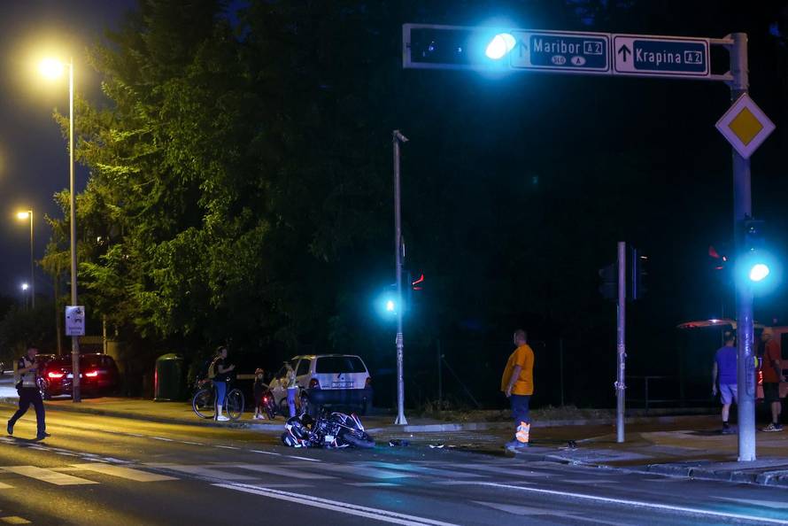 Teška prometna nesreća u centru Zagreba: Sudarili se kombi i motocikl