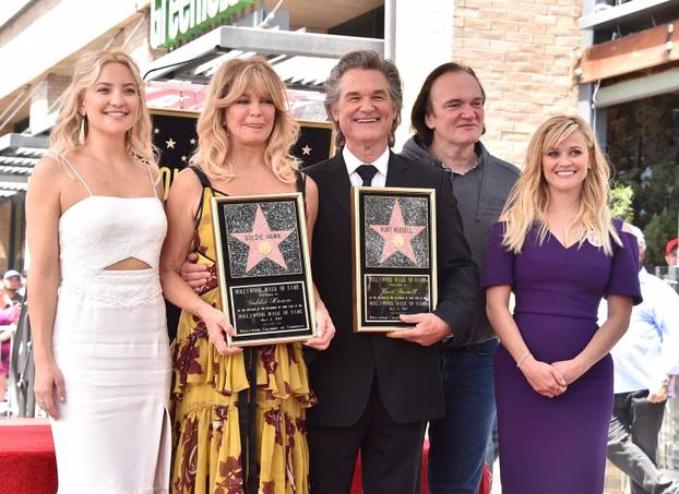 Goldie Hawn and Kurt Russell Hollywood Walk of Fame Ceremony