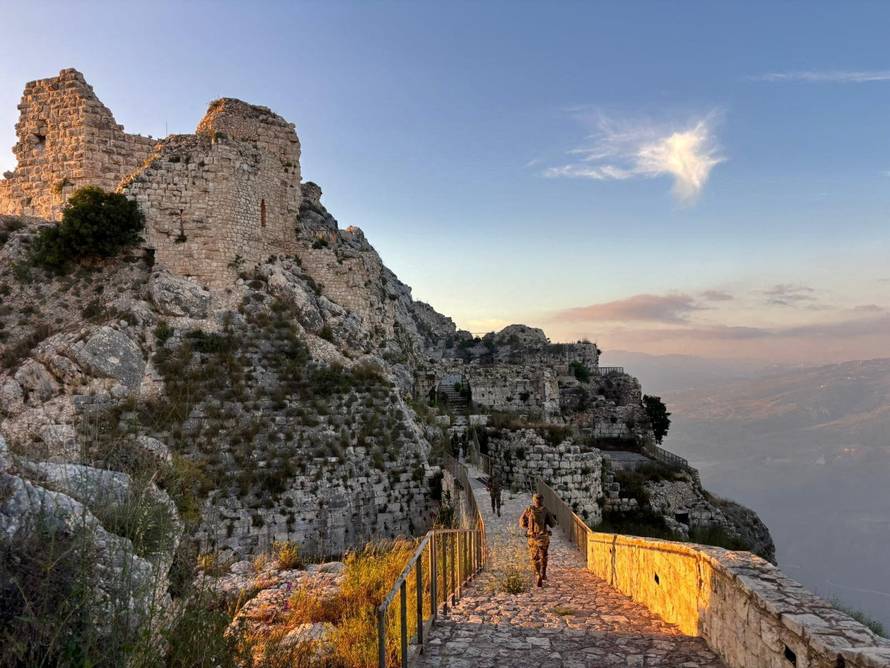 Israeli soldiers operate at Beaufort Ridge in southern Lebanon