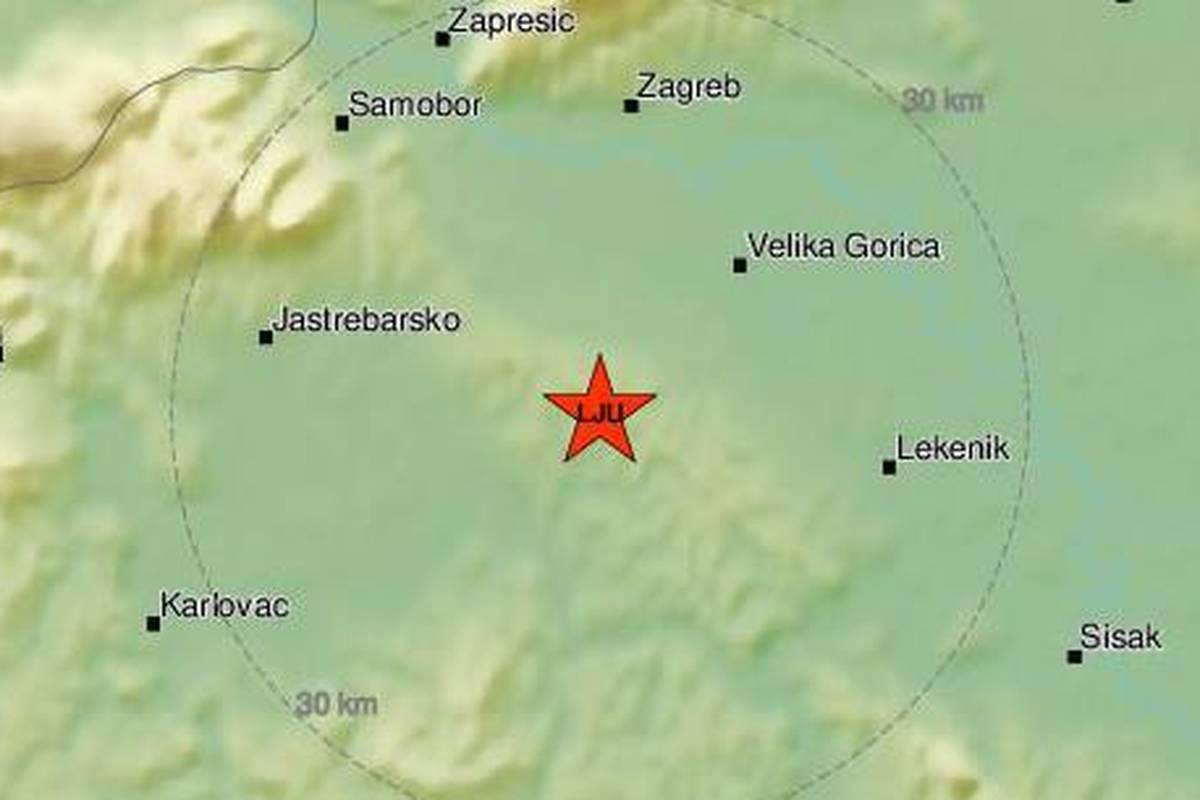 Dva potresa kod Velike Gorice i Gline: 'Čula se tutnjava pa udar'