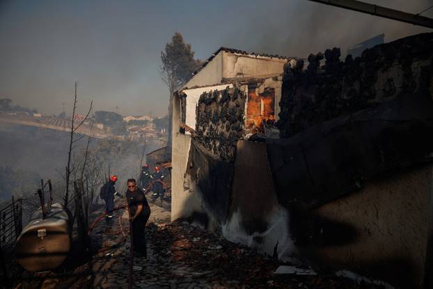 Wildfire in Kryoneri near Athens