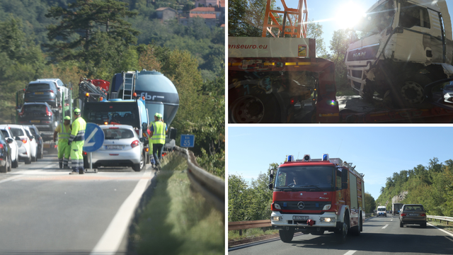 VIDEO Stravični prizori kod tunela Učka: Sudar 2 kombija i cisterne, poginuo jedan vozač