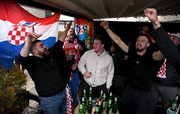 Ljubljana: Dolazak navijača na utakmicu Francuska - Hrvatska 