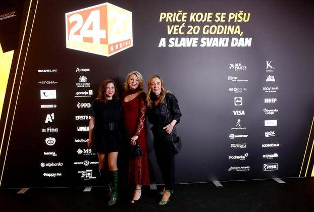 Zagreb: Dolazak uzvanika na proslavu 20. rođendana 24sata