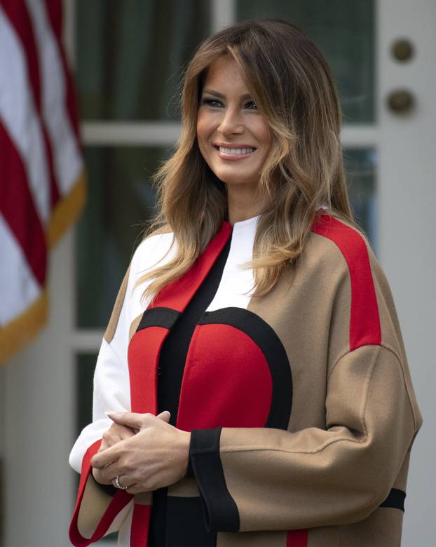 US President Trump and First Lady Melania Trump Participate in the 2018 Thanksgiving Turkey Pardon Ceremony