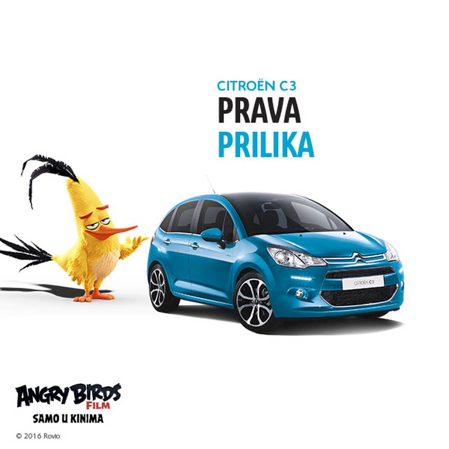 Citroën C3 i C3 Picasso u akciji s Angry Birds tijekom lipnja