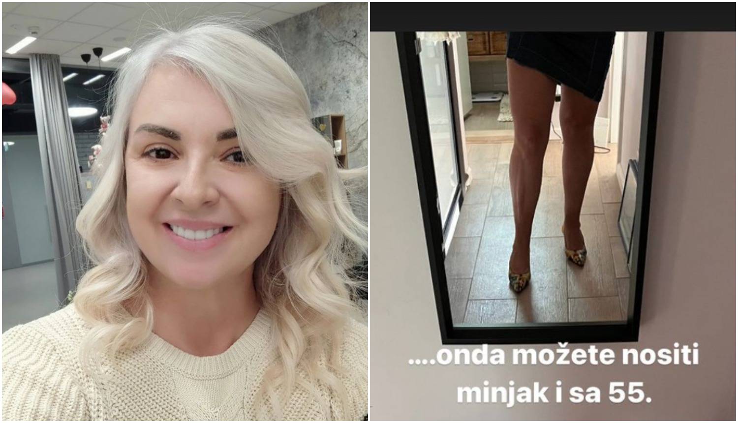 Danijela Dvornik podignula suknju i poručila: 'Kad se noge definiraju, minjak može i s 55'