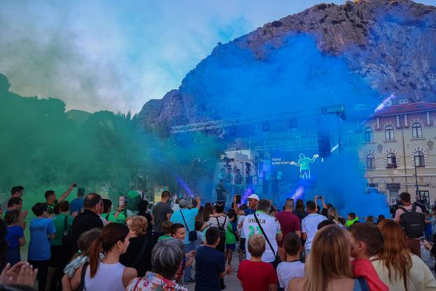Omiš: Doček HMNK Olmisum