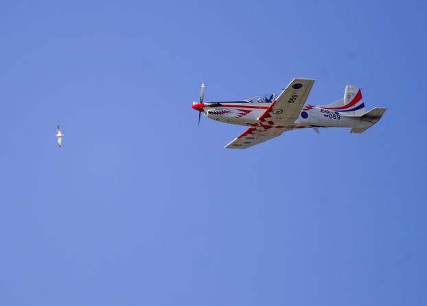 Zagreb: Generalna proba svečanog vojnog mimohoda - zračne snage 