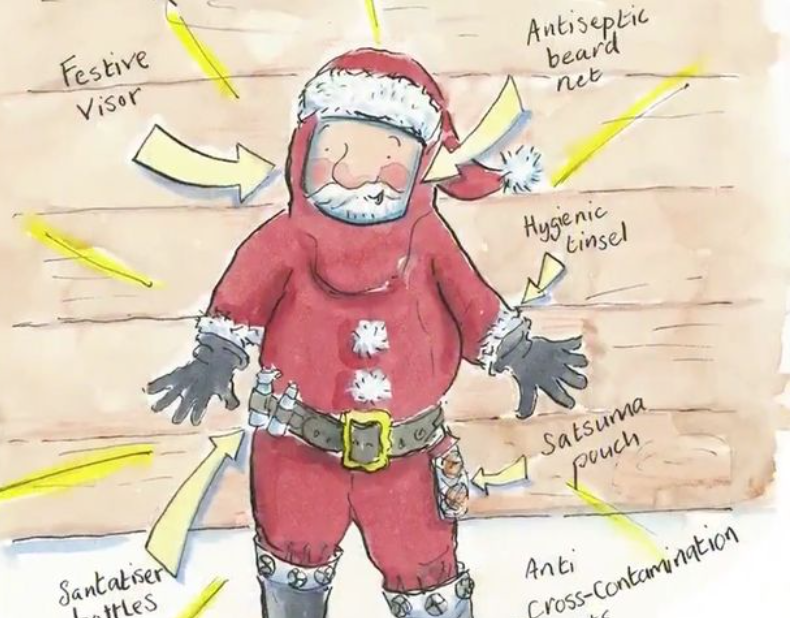 Djed Mraz u zaštitnom odijelu je podijelio mišljenja javnosti