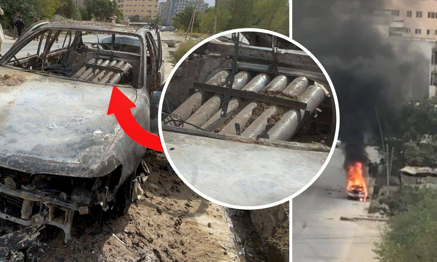 VIDEO Iz ovog su auta gađali Kabul? U gepeku se vide cijevi, presreli najmanje pet raketa