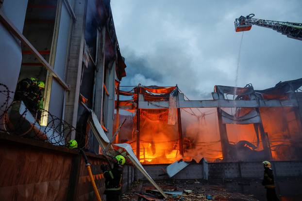 Aftermath of a Russian missile attack in Kyiv