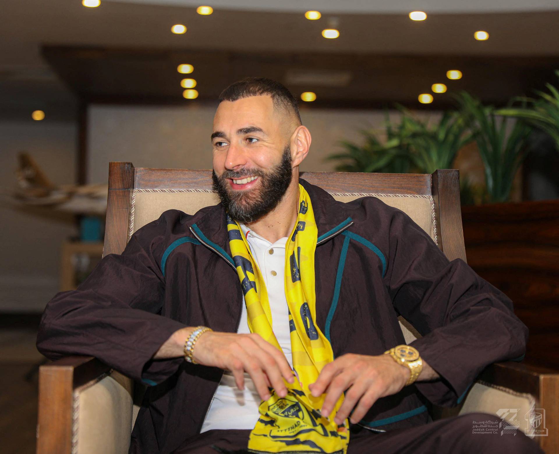 Al Ittihad's soccer player Benzema arrives in Jeddah