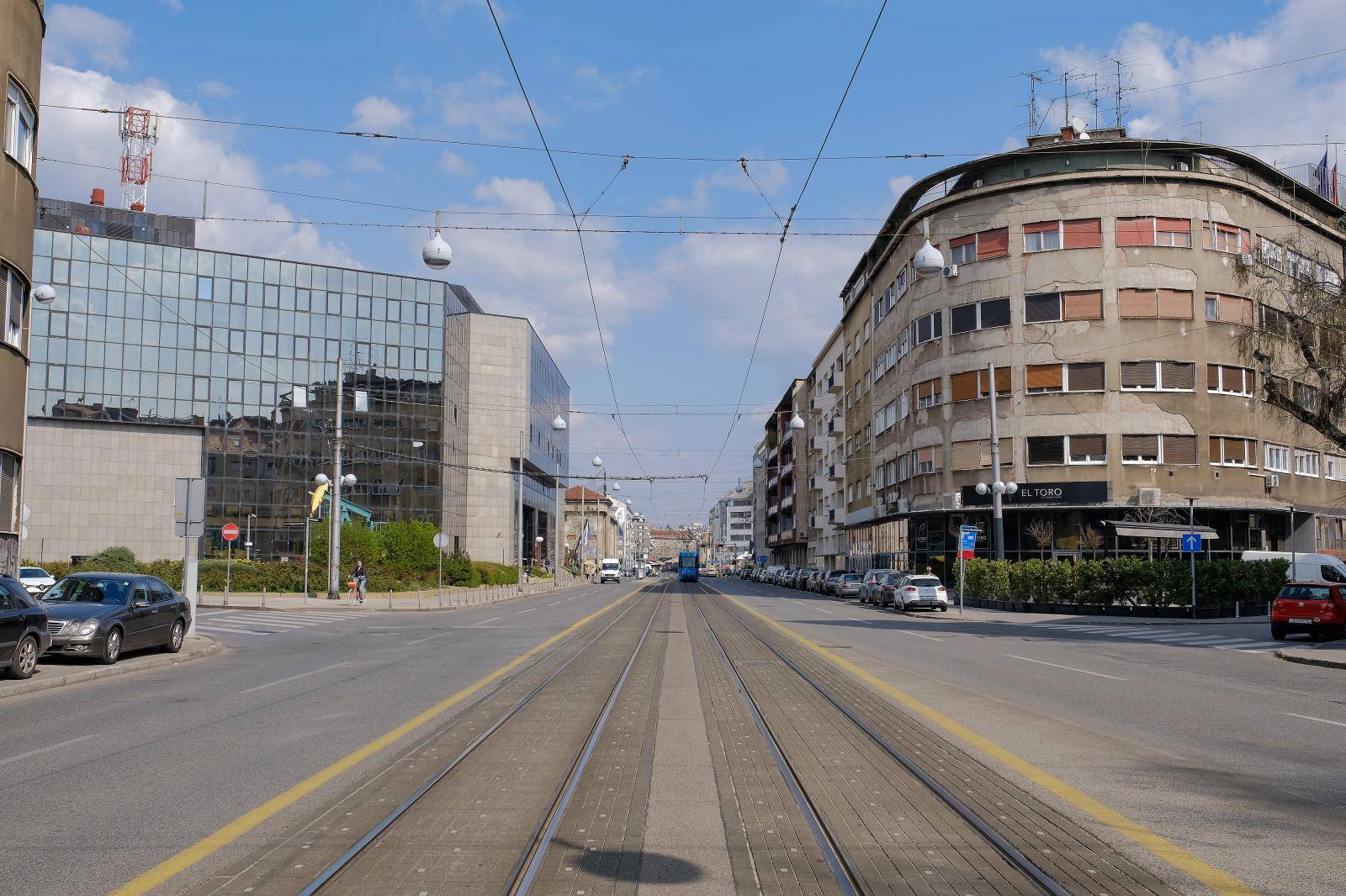 Prazne ulice grada Zagreba