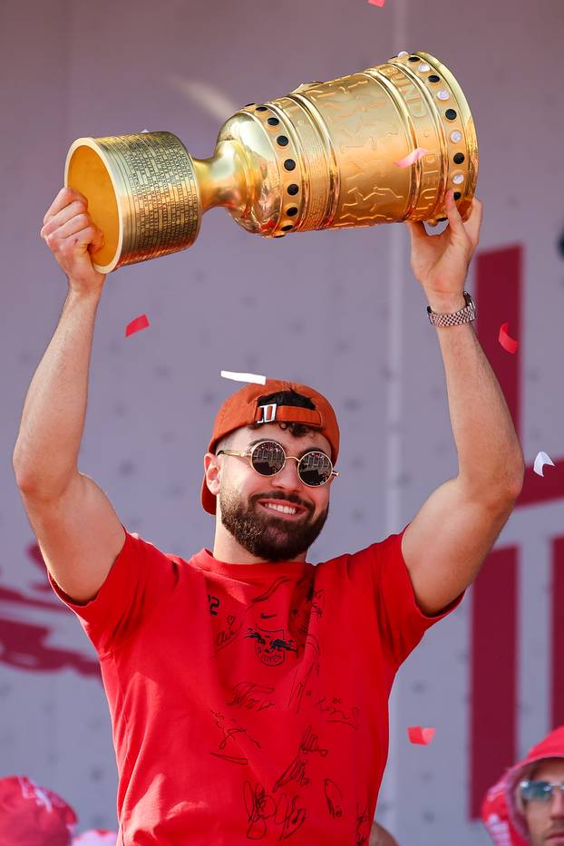 RB Leipzig - Celebration after cup victory