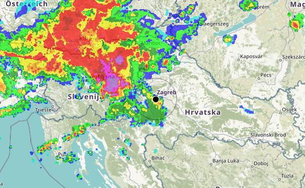 Oluja u Hrvatskoj čupala stabla i poplavila ulice, bilo je i tuče...
