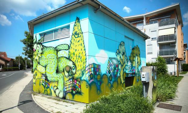Zagreb: Mural risa osvanuo na trafostanici 