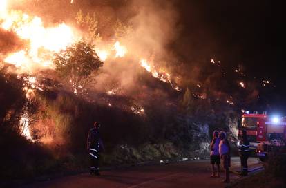 GALERIJA Strašni prizori požara iz Donjeg Sitnog: Vatra je stigla sve do ceste, paze da se ne širi