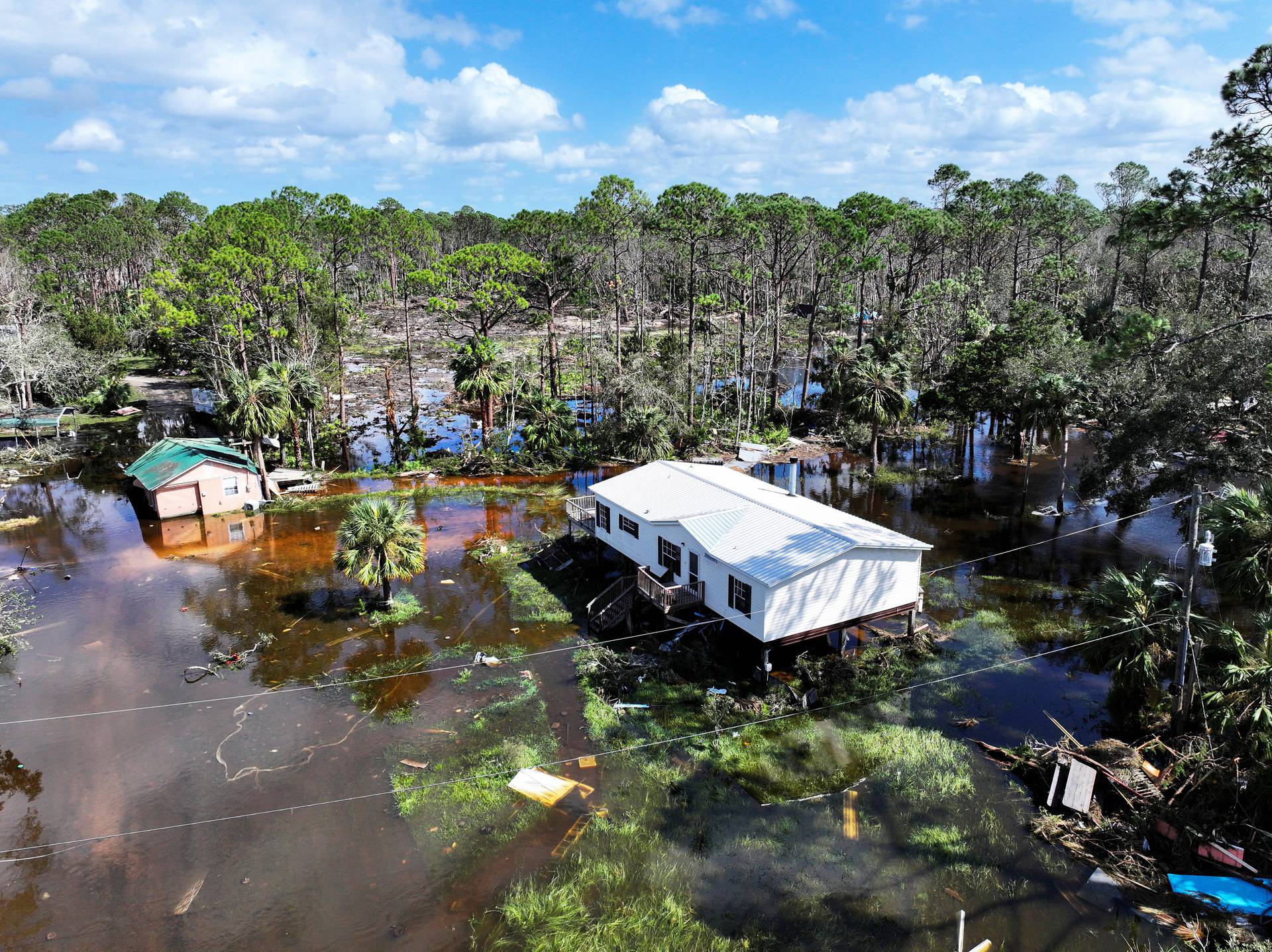 Aftermath of Hurricane Helene in Florida