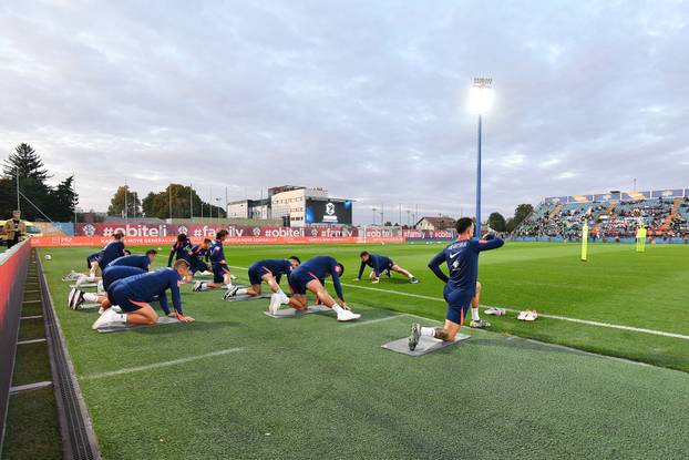 Varaždin: Trening hrvatske nogometne reprezentacije