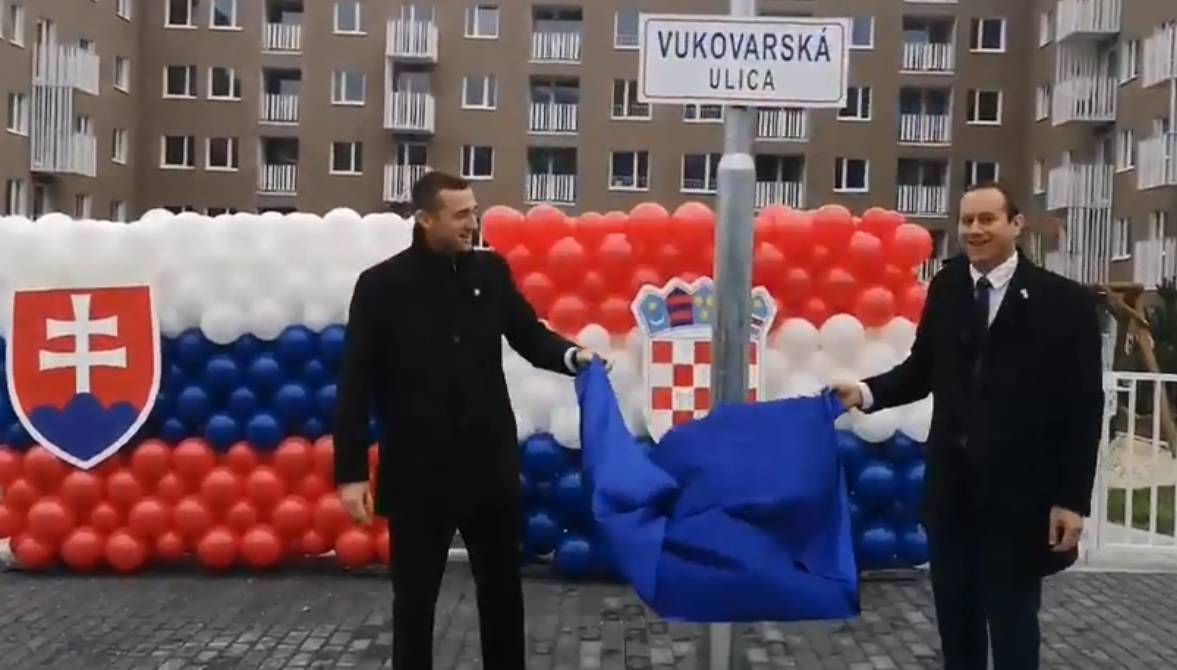 Bratislava dobila Vukovarsku ulicu: Otkrili ploču s imenom