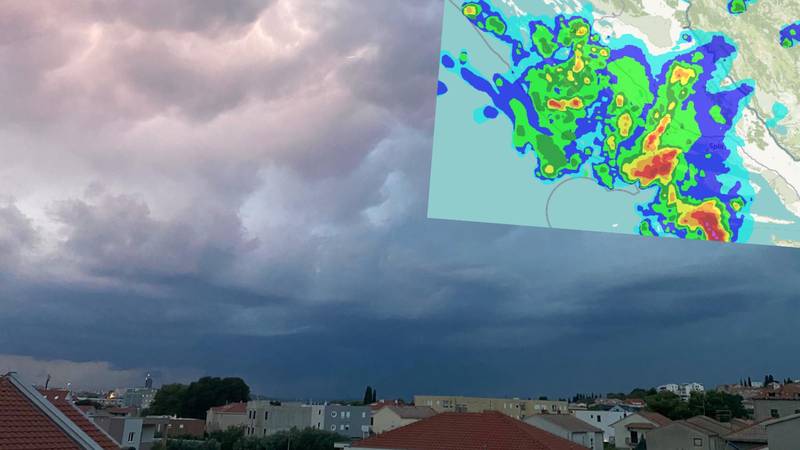 Nevrijeme prijeti Dalmaciji! Tamni oblaci nad Splitom, a evo kakav nas tjedan očekuje...