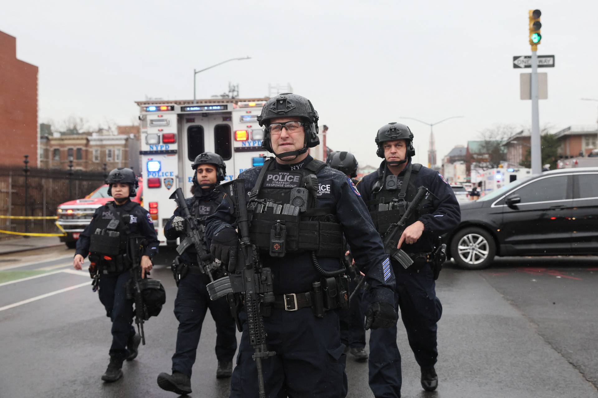 Shooting at a subway station in New York City