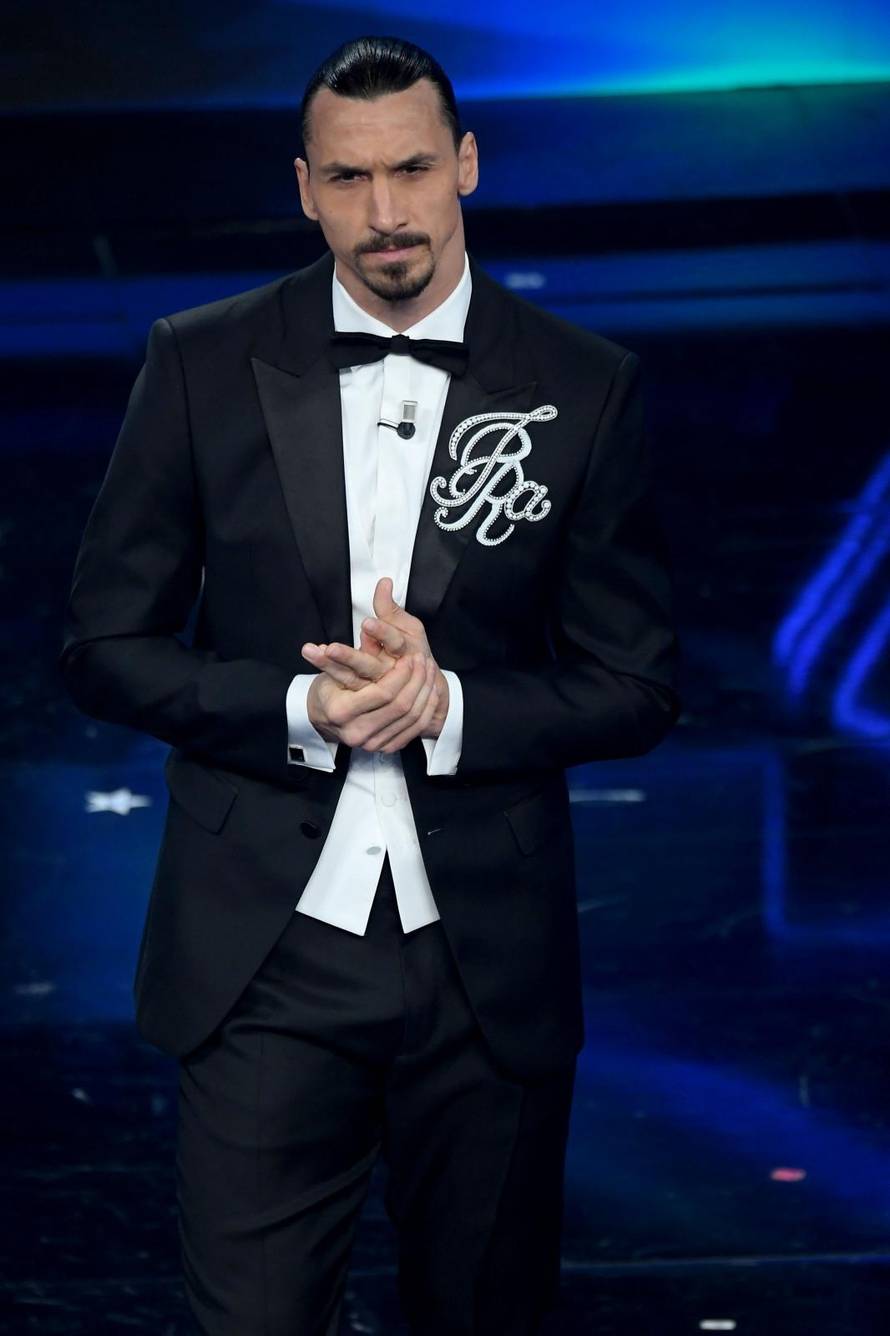 Sanremo, 71st Italian Song Festival, First Evening. Zlatan Ibrahimović