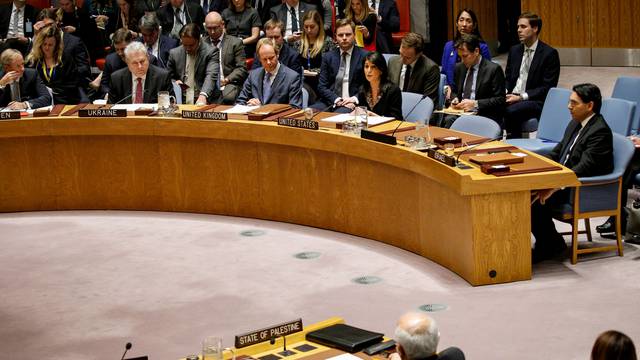 U.S. Ambassador to the United Nations Nikki Haley speaks following a vetoing an Egyptian-drafted resolution regarding recent decisions concerning the status of Jerusalem, during the United Nations Security Council meeting in New York