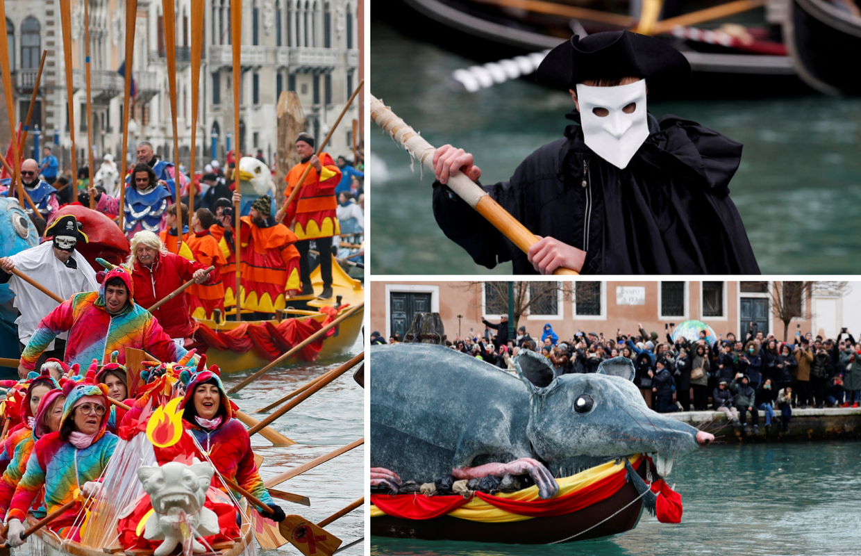 Venecija otvorila godišnji karneval: Povorka kanalom uz ples u raskošnim kostimima