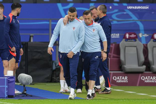 Berlin: Trening hrvatske nogometne reprezentacije uoči utakmice sa Španjolskom