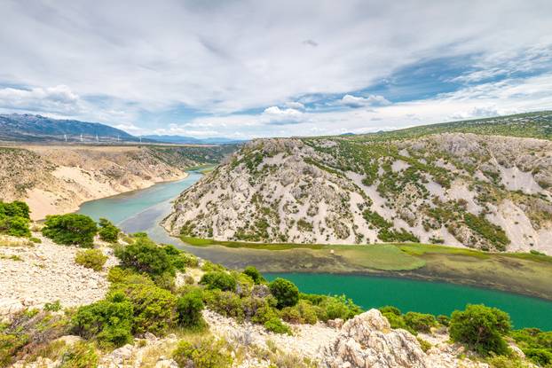 Canyon of Zrmanja river, close to Velebit mountain, Croatia.