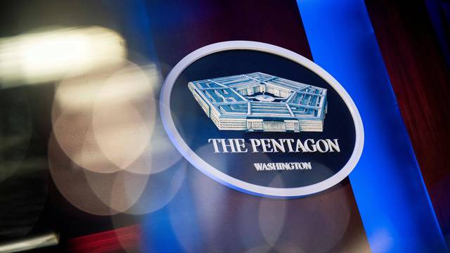 FILE PHOTO: The briefing room at the Pentagon in Arlington, Virginia