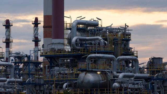 A state controlled oil refinery Lotos is pictured in Gdansk