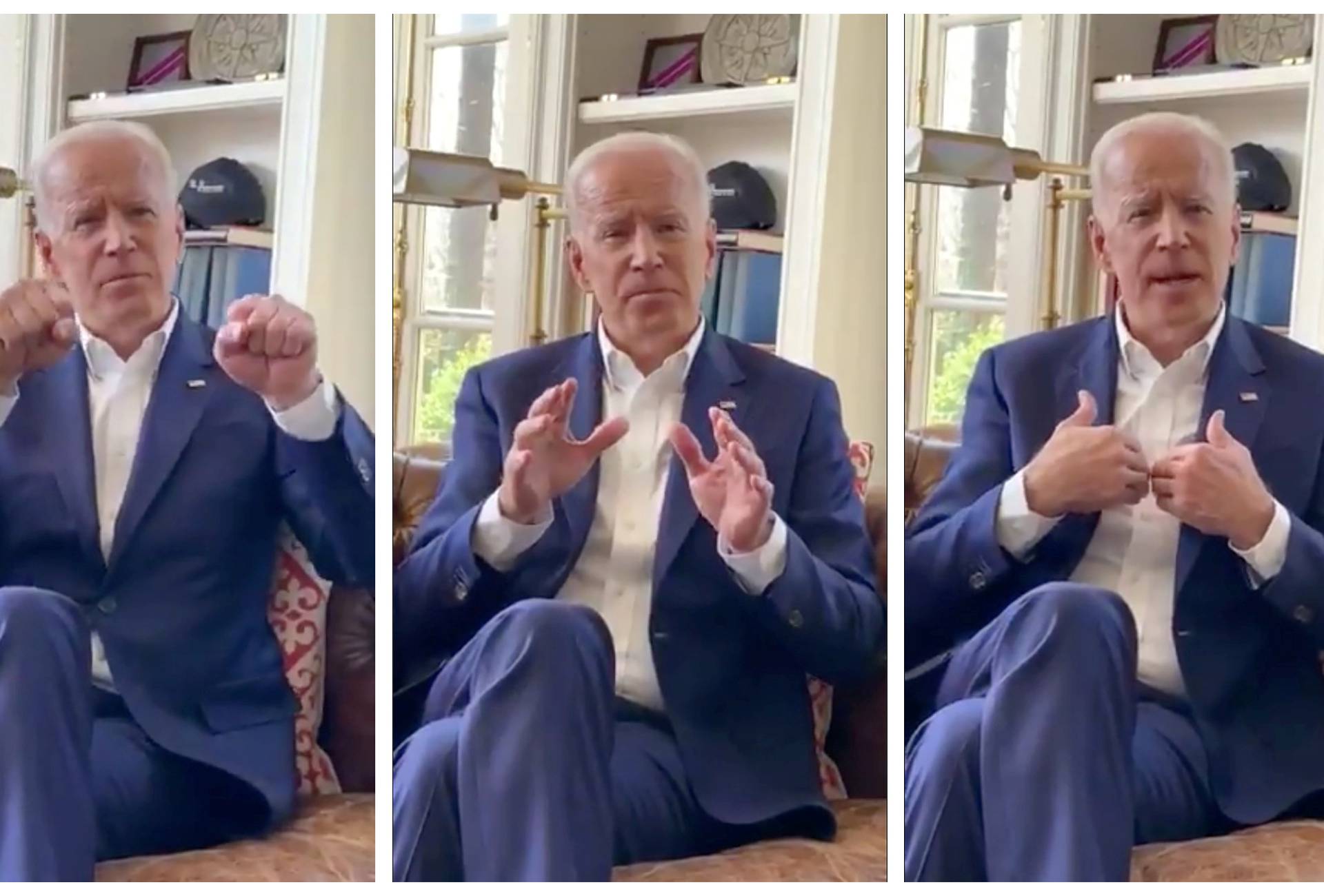 Former U.S. Vice President Joe Biden appears in a video in which he pledges to be "more mindful about respecting personal space in the future