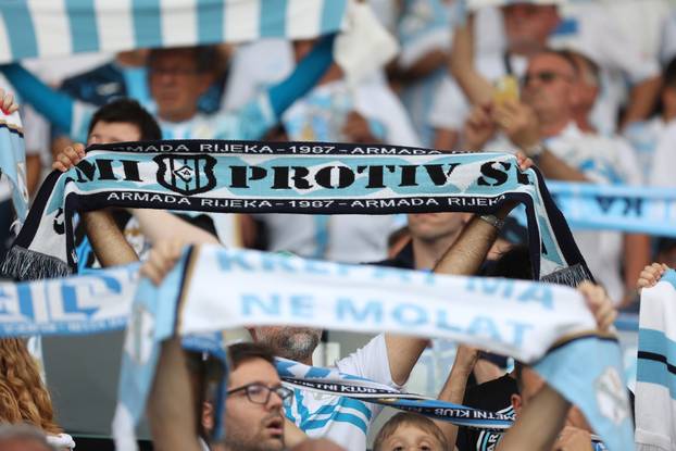 Rijeka: Navijači na utakmici finala SuperSport Hrvatskog nogometnog kupa, HNK Rijeka - NK Slaven Belupo