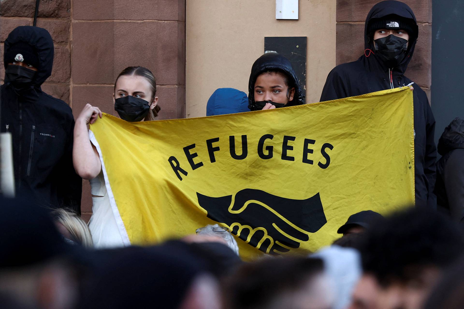 Anti-immigration protest in Britain