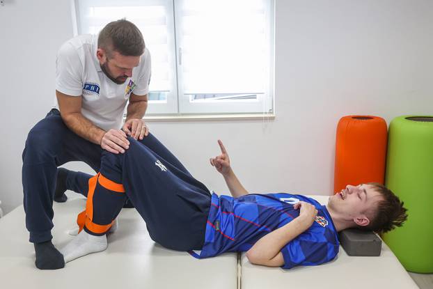 Zagreb: Ivan Šćepina i fizioterapeut Ante Lukas Stančin