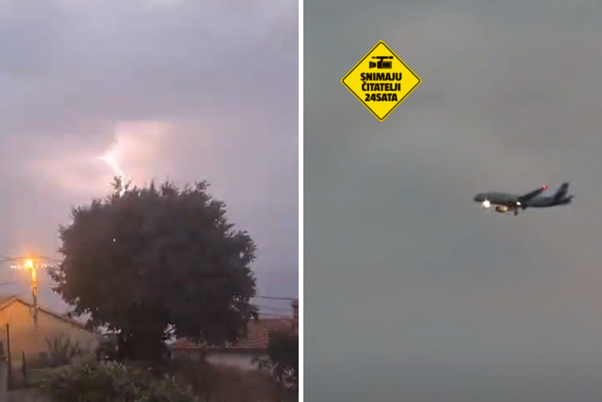 Grom pogodio avion koji slijeće na Krk