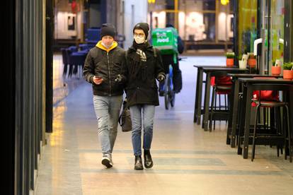 Centar Zagreba u hladnim večernjim satima